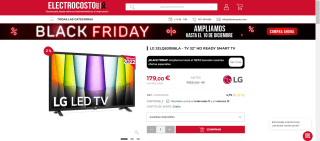 Smart TV 32" HD Ready marca LG 32LQ630B6LA por 179€