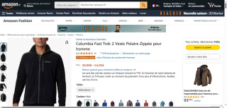 Veste Polaire Zippée pour homme Columbia Fast Trek 2 à 28,90€