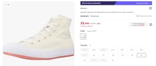 Converse Zapatillas Mujer Chuck Taylor All Star Hi por 30,59€