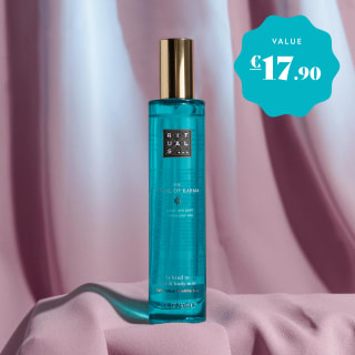 The ‘Ritual of Karma’ Box voor 29,99 euro ( 2 stuks voor 47,92 euro met nieuwsbriefkorting )