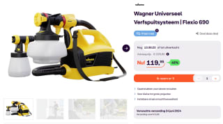 Wagner Flexio 690 verfspuitsysteem voor €119,95 bij iBOOD