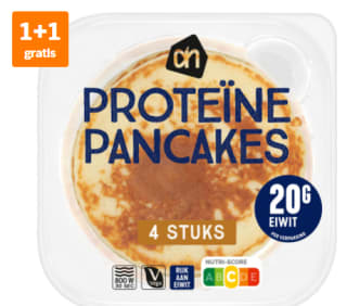 1+1 gratis op AH Proteïne pancakes