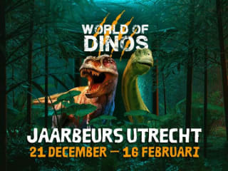 25% korting voor World of Dinos bij Jaarbeurs Utrecht via ING