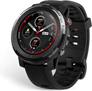 Amazon warehouse deal Huami Amazfit Stratos 3 - Smartwatch - Zwart voor €46,12