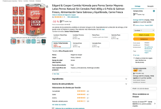 Edgard & Cooper pollo/salmón 6 x 400g para perros por 9,69€