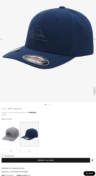 Gorra Quiksilver Amped Up Flexfit por 9,59€