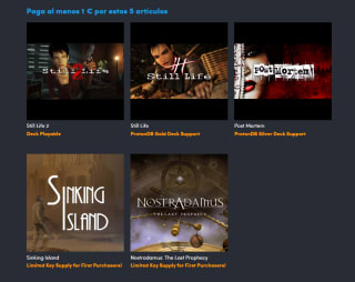 5 videojuegos de misterio e intriga PC por tan solo 1€