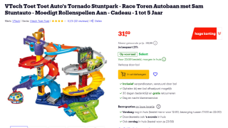 VTech Toet Toet Auto's Tornado Stuntpark voor €31,69 bij Bol.com