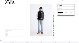 Chaleco Acolchado Zara Hombre Negro por solo 19,99€