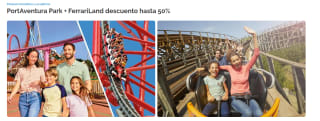 Port Aventura Park + Ferrari Land descuento hasta 50% por 10 puntos Travel Club cada entrada.