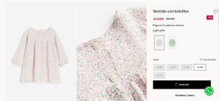 Vestido con bolsillos por $5.844