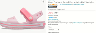 32% korting! op Crocs Crocband Sandal Kids uniseks
