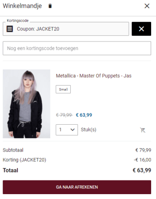 20% korting op jassen bij Impericon