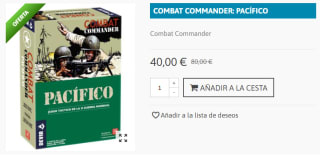 Juego de Mesa Combat Commander: Pacífico por 40€