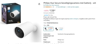 Philips Hue Secure camera beveiligingscamera met batterij voor €139 bij Amazon