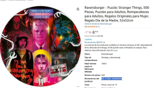 Puzzle marca RavensburgerStranger Things, 500 Piezas por 5,78€.