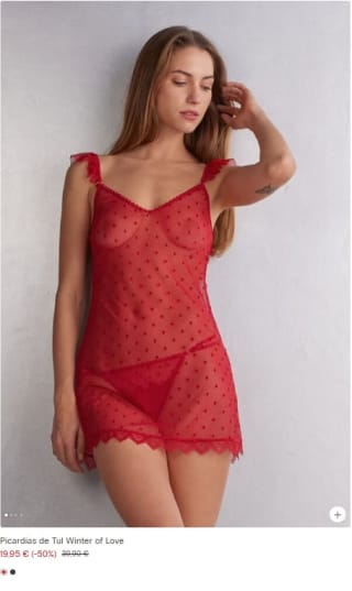 50% descuento en Combinaciones de encajé y Picardías desde solo 19,95€ en Intimissimi