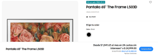Pantalla de 65" The Frame LS03D
