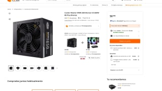 Fuente PC Cooler Master MWE 650 Bronze V2 650W 80 Plus Bronze (Tier C) por solo 50,99€