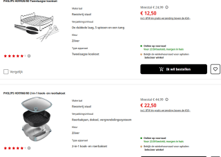 Tot 50% korting op diverse airfryer accessoires van Philips bij de Mediamarkt