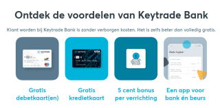 €50 gratis cash bij openen van een rekening bij KeyTrade Bank (nieuwe klanten)
