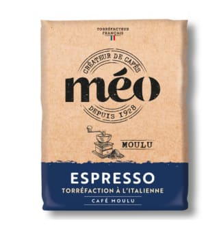 Café Moulu Méo - 1kg - Expresso à 13,50 €