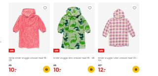 Tot 50% korting op Hema kinder-onesies en snuggies