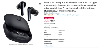 Anker Soundcore Liberty 4 Pro Bluetooth oordopjes voor €99 bij Amazon