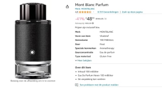 Montblanc Explorer Eau de Parfum Spray 100ML voor €48,99 bij Amazon