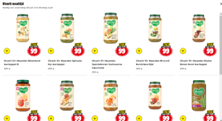 Alle Olvarit maaltijden 12-18 maanden voor €1 bij Dirk