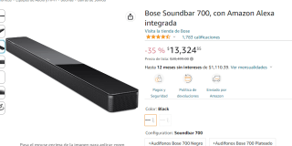 Barra de sonido Bose Soundbar 700 por $13324
