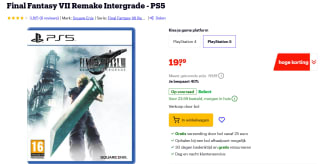 Final Fantasy VII Remake Intergrade voor €19,99 bij Bol