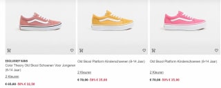 Tot 50% korting tijdens de sale bij Vans
