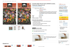 Paquete 2 Semillas Batlle Mezcla Flores ENANAS anuales Multicolor por 3,76€