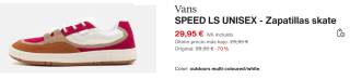 Zapatillas Vans SPEED LS por 29.95€