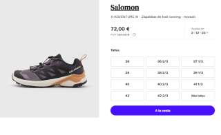 Zapatillas para Mujer Salomon X-ADVENTURE por 64.8€