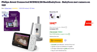 Philips Avent SCD 923/26 beeldbabyfoon voor €199 bij Bol