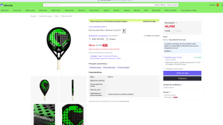 Pala de padel Vibor-a Bamboo Liquid 22 por solo 46,90€
