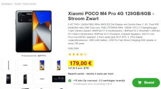 POCO M4 Pro - 128GB - Zwart voor €179 bij Proshop