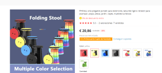 Silla plegable para exteriores por solo 17.53€