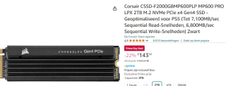 V7 Harde schijf V7SSD2TBNV4E 2TB SSD voor €99,99 bij Azerty