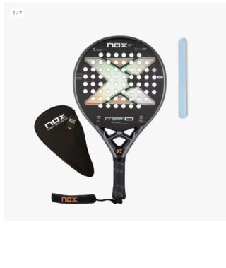 Pala de Pádel NOX MP10 gemelas Atomikas by Mapi S.Alayeto 2023 + 1 Funda Nox + 1 Protector transparente por 80.66€ (Cuenta Nueva 68.66€)