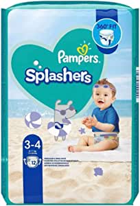 Pampers - Splashers - Wegwerpbare Zwemluiers - Maat 3/4 - 96 stuks voor €11,48 bij Amazon
