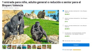 Entrada a Bioparc Valencia desde solo 21€