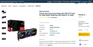 ASRock AMD Radeon RX 7900 por 990,48€