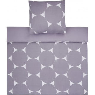 Juego de cama, microfibra, 135 x 200 cm,com lunares morados de Amazon Basics por 4,99€