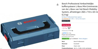 Bosch Professional Ambachtelijke koffersysteem L-Boxx Mini voor €8,29 met Amazon Prime
