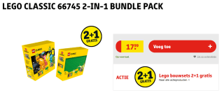 Lego 66745 (Bundel van 11027 & 11023) voor €17,99 bij Kruidvat + 2+1 gratis