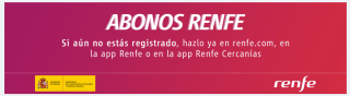 Solicitar el abono para tus viajes en Renfe Gratis