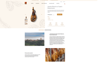 Jamón Reserva Cuatro Estaciones 7,2 - 8,2 kg +Jamonero y Cuchillo por 69€